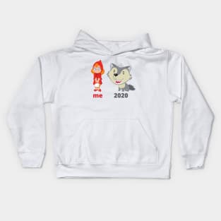 Red riding hood 2020 meme Kids Hoodie